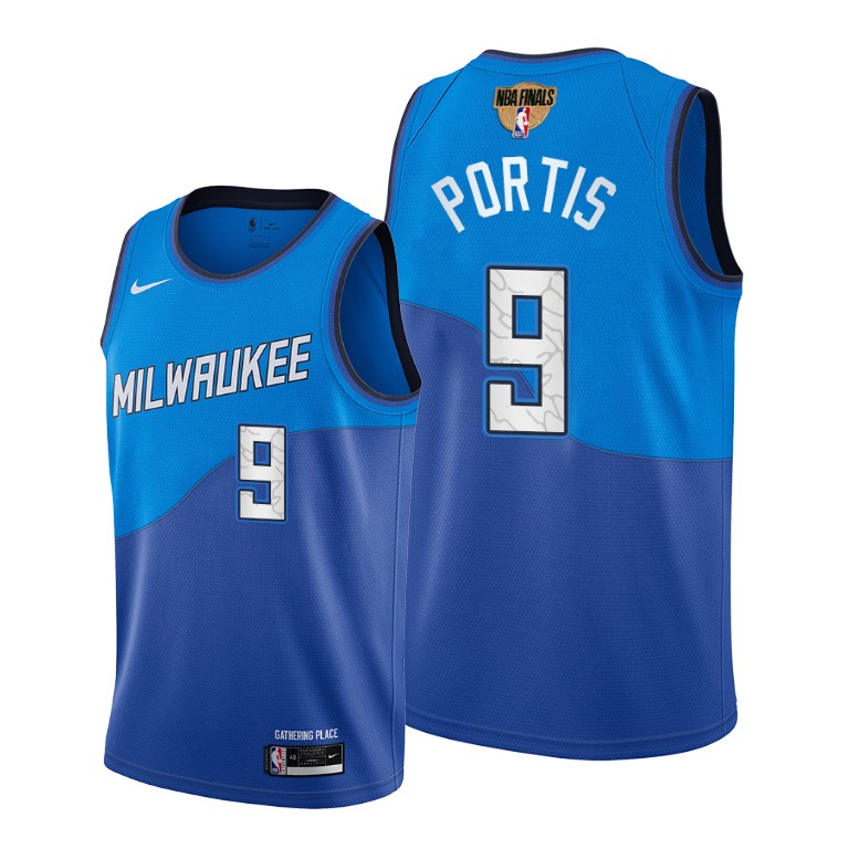 Nike Bucks #9 Bobby Portis Men's 2022 NBA Finals Bound City Edition ...
