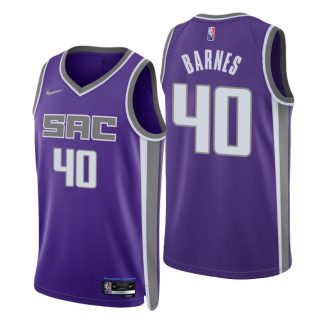 Nike Kings #40 Harrison Barnes Men's 2022-23 NBA 75th Anniversary ...