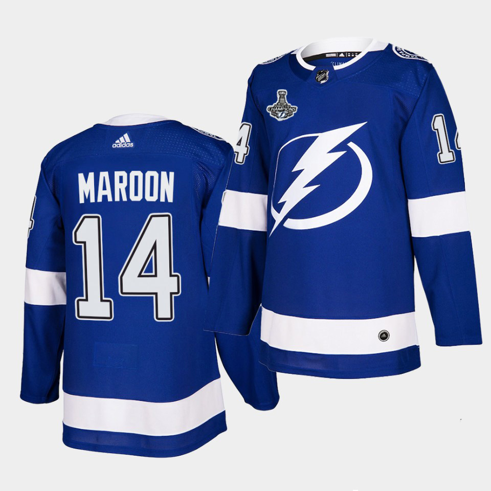 Adidas Lightning #14 Patrick Maroon Blue Home Authentic 2022 Stanley ...
