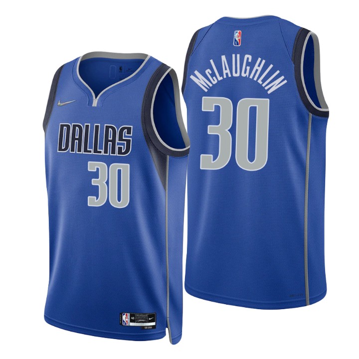 Nike 76ers #30 Jaquori Mclaughlin Blue Men's 2022-23 NBA 75th ...