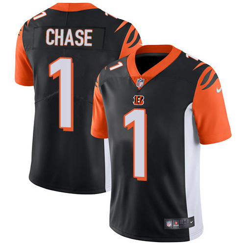 Youth Cincinnati Bengals #1 Ja'Marr Chase Limited Orange 2022 Super Bowl  LVI Bound Vapor Jersey on sale,for Cheap,wholesale from China