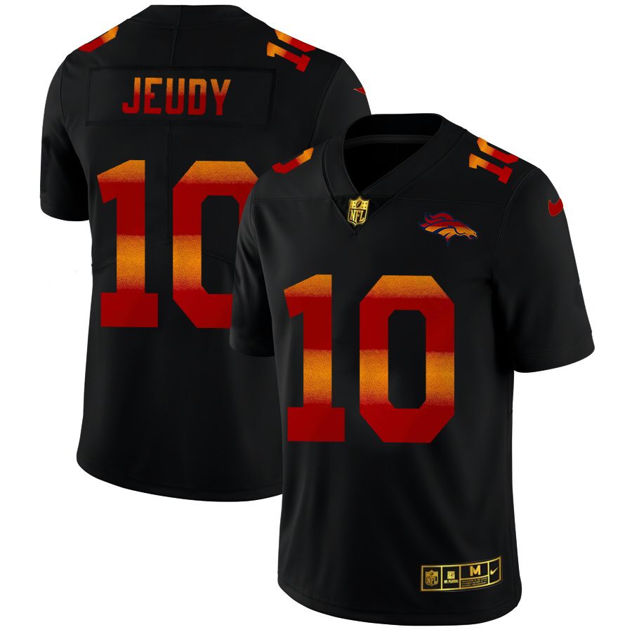 Nike Men's Denver Broncos Jerry Jeudy #10 Vapor Limited Orange Jersey