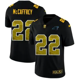 UNSIGNED CUSTOM Sewn Stitched Luke Kuechly Black Jersey - Malcom Terry