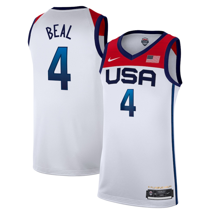 Men's Nike Bradley Beal White USA Basketball 2022 Summer Olympics