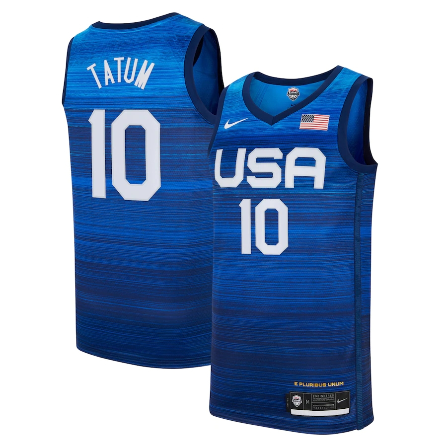 Men's Nike Jayson Tatum Navy USA Basketball 2022 Summer Olympics Player