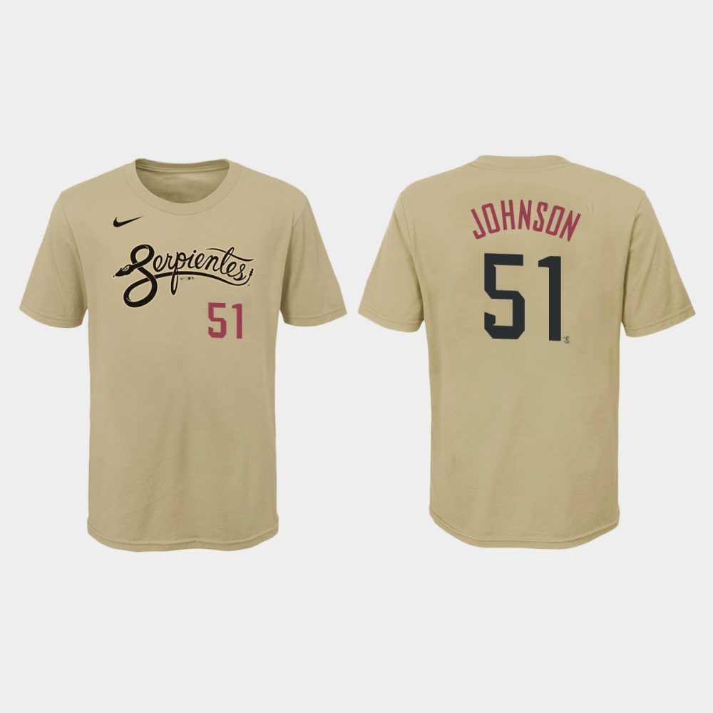 Nike Men's Randy Johnson Gold Arizona Diamondbacks City Connect