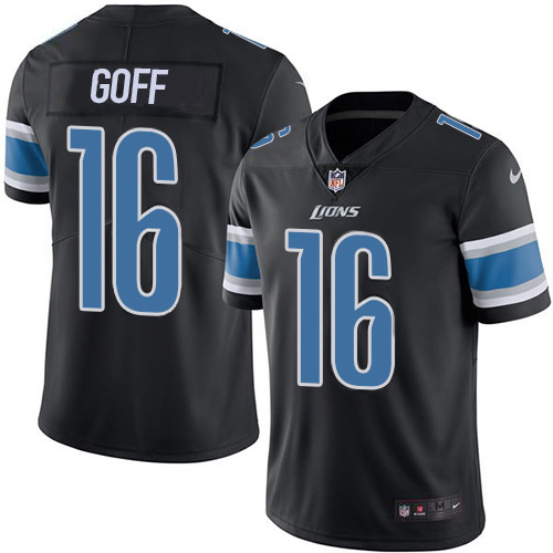 Nike Men's Detroit Lions Jared Goff #16 Vapor Limited Blue Jersey