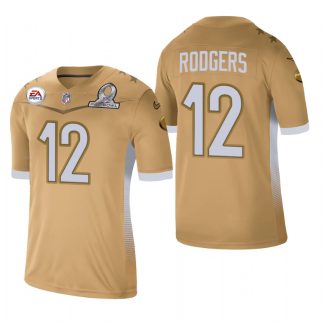 Men's Green Bay Packers #12 Aaron Rodgers Blue 2022 Pro Bowl Vapor  Untouchable Stitched Limited Jersey