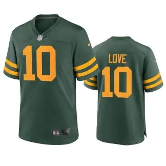 Nike Youth Green Bay Packers Jordan Love #10 Green Game Jersey