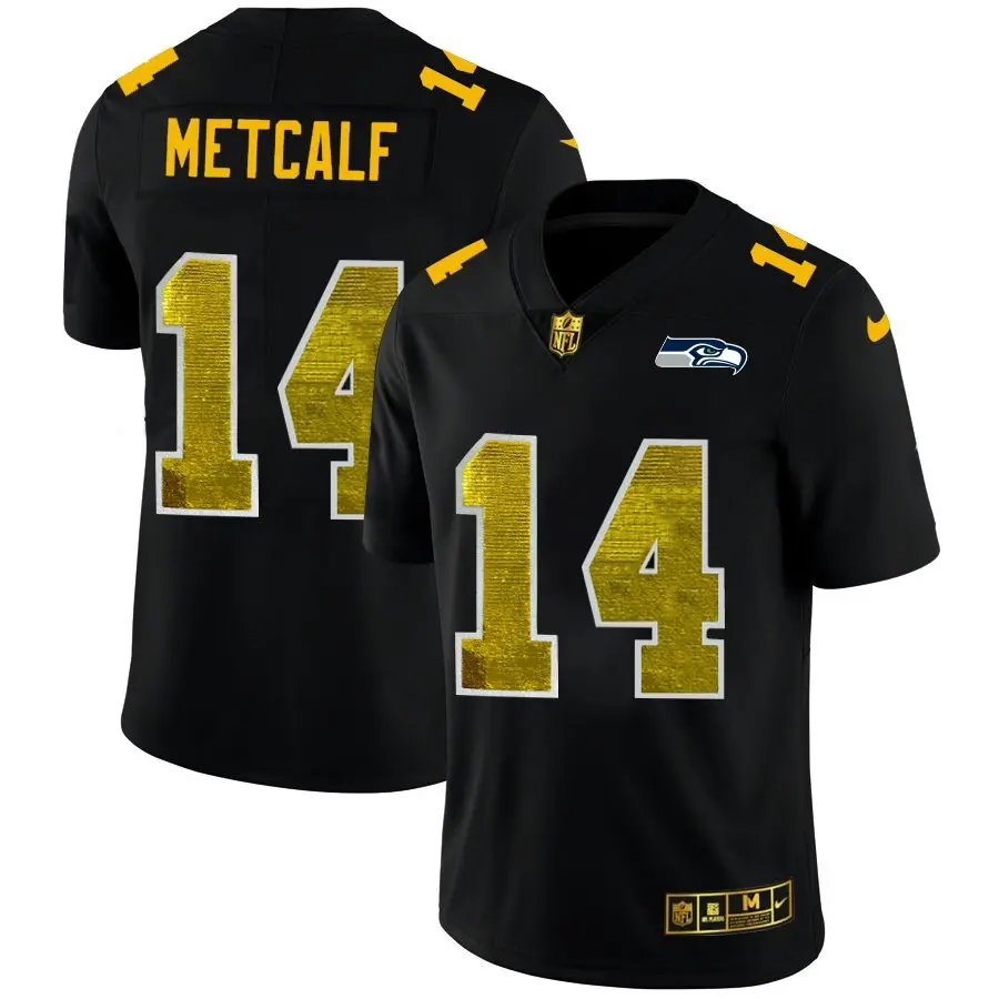 Seattle Seahawks D.K. Metcalf Black 2019 Vapor Limited Golden Edition -  Pagift Store