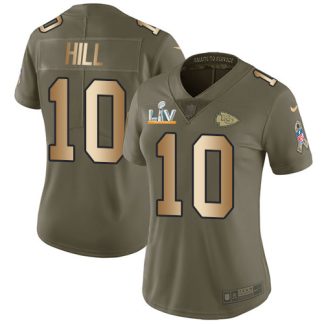 Women's Kansas City Chiefs Patrick Mahomes Nike Olive 2022 Salute To  Service Limited Jersey