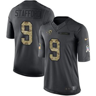 Nike Men's Nike Matthew Stafford Black Los Angeles Rams RFLCTV